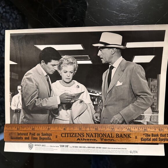 Vintage 1961 Warner Bros "Susan Slade" Movie Still With Troy Donahue Connie Stev - Picture 3 of 13